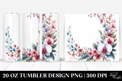 Colorful Orchid Horizontal Frame | 20 oz Tumbler Product Image 1