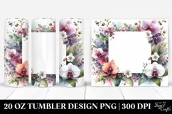 Colorful Orchid Horizontal Frame | 20 oz Tumbler Product Image 1