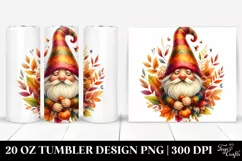 Vibrant Autumn Gnome | 20 oz Tumbler Product Image 1