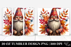 Vibrant Autumn Gnome | 20 oz Tumbler Product Image 1
