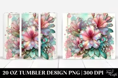 Shiny Rhododendron with Retro Frame | 20 oz Tumbler Product Image 1