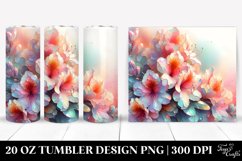 Shiny Rhododendron with Retro Frame | 20 oz Tumbler Product Image 1