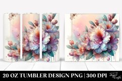 Abstract Rhododendron,Shiny Retro Frame | 20 oz Tumbler Product Image 1