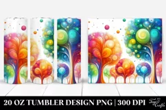 Colorful Vibrant Trees | 20 Oz Tumbler Product Image 1