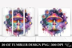 Magical Celestial Mushroom Clipart 20 Oz Tumbler Product Image 1