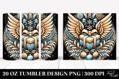 Colorful Winter Gift Clipart, High-Res 20 Oz Tumbler Product Image 1