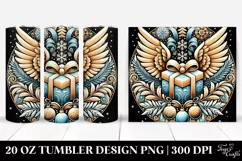 Colorful Winter Gift Clipart, High-Res 20 Oz Tumbler Product Image 1