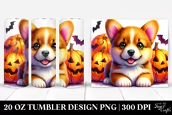 Pembroke Welsh Corgi Halloween, PNG Product Image 1