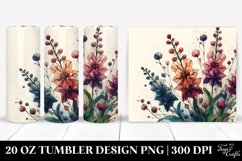 Abstract Stained Delphinium | 20 Oz Tumbler Product Image 1