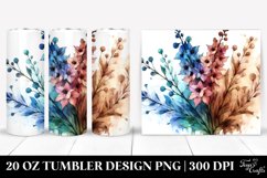 Abstract Stained Delphinium | 20 Oz Tumbler Product Image 1