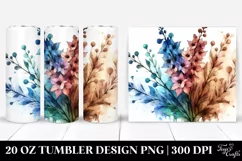 Abstract Stained Delphinium | 20 Oz Tumbler Product Image 1