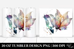 Abstract Shiny Tulip 20 Oz Tumbler Product Image 1