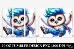 Cute Baby Owl Jumping, 20 Oz Tumbler Product Image 1