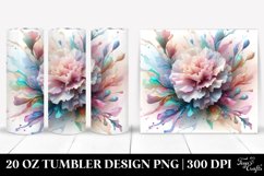 Abstract Carnation with Golden Insertions, Transparent 20 Product Image 1