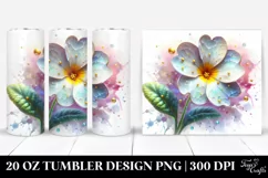 Glossy Primrose with Golden Insertions | 20 Oz Tumbler Product Image 1