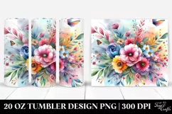 Colorful Watercolor Background | 20 Oz Tumbler. Product Image 1