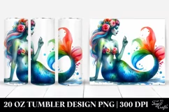 Mermaid Sitting Dressed | 20 oz Tumbler Product Image 1