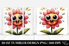 Simple Funny Flower with Big Eyes | 20 oz Tumbler Product Image 1