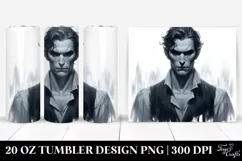 Digital Painting Simple Vampire | 20 oz Tumbler Product Image 1