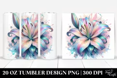 Vibrant Pastel Lily | 20 oz Tumbler Product Image 1