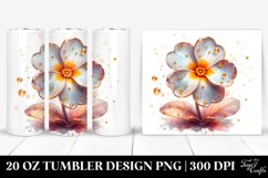 20 Oz Tumbler Sublimation | Glossy Primrose with Golden Product Image 1