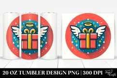 Gift Box with Wings, Transparent 20 Oz Tumbler Product Image 1
