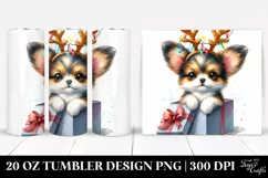 Expressive Winter Papillon Watercolor PNG Product Image 1