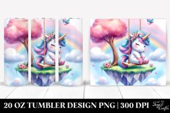 Cute Unicorn Swing | 20 Oz Tumbler Product Image 1