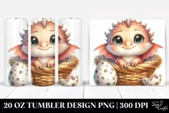 Cute Small Baby Dragon Egg Basket | 20 Oz Tumbler Product Image 1
