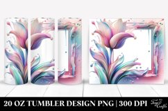 Shiny Tulip Watercolor Clipart 20 Oz Tumbler Product Image 1