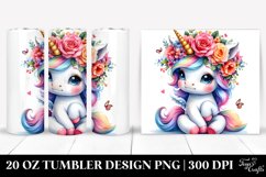 Cute Baby Unicorn Sitting | 20 oz Tumbler Product Image 1