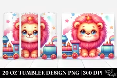 Vibrant Cute Baby Lion | 20 Oz Tumbler Product Image 1