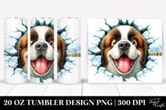 Crazy Looking Furr Saint Bernard | 20 Oz Tumbler Product Image 1