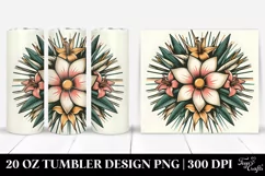 Vintage Tropical Sun | 20 oz Tumbler Product Image 1