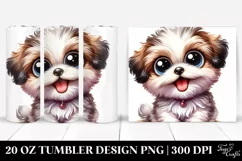 Cute Crazy Watercolor Bichpoo | 20 Oz Tumbler Product Image 1