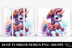 Colorful Pastel Baby Unicorn. 20 Oz Tumbler Design Product Image 1