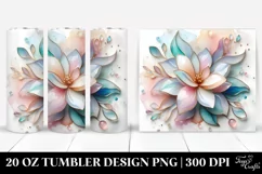 Abstract Shiny Gardenia | 20 oz Tumbler Product Image 1