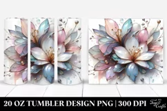 Abstract Shiny Gardenia | 20 oz Tumbler Product Image 1