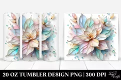 Abstract Shiny Gardenia | 20 oz Tumbler Product Image 1