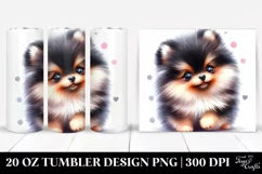 Enthusiastic Pomeranian | 20 oz Tumbler Product Image 1