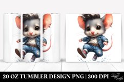 Vibrant Baby Mouse Jumping, 20 Oz Tumbler Product Image 1