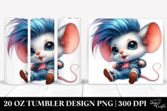 Vibrant Baby Mouse Jumping, 20 Oz Tumbler Product Image 1