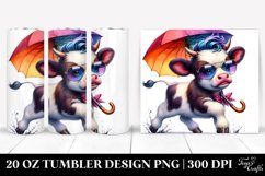 Contempt Baby Cow Running, 20 Oz Tumbler Product Image 1