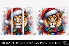 Colorful Quirky Lion Portrait Clipart 20 Oz Tumbler Product Image 1