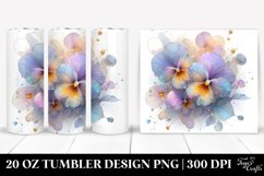 Shiny Pansy | 20 oz Tumbler Product Image 1