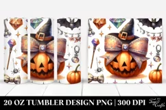 Halloween Diamond Coquette Bow | 20 oz Tumbler Product Image 1