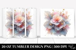 Glossy Begonia Clipart 20 Oz Tumbler Product Image 1