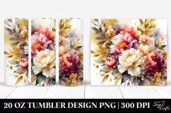 Abstract Vibrant Bouquet | 20 Oz Tumbler Product Image 1