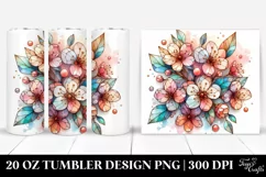 sWooden Stained Cherry Blossom | 20 oz Tumbler Product Image 1