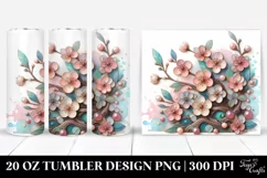 sWooden Stained Cherry Blossom | 20 oz Tumbler Product Image 1